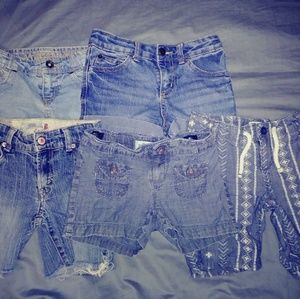 Bundle of 5 Jean Shorts Size 6